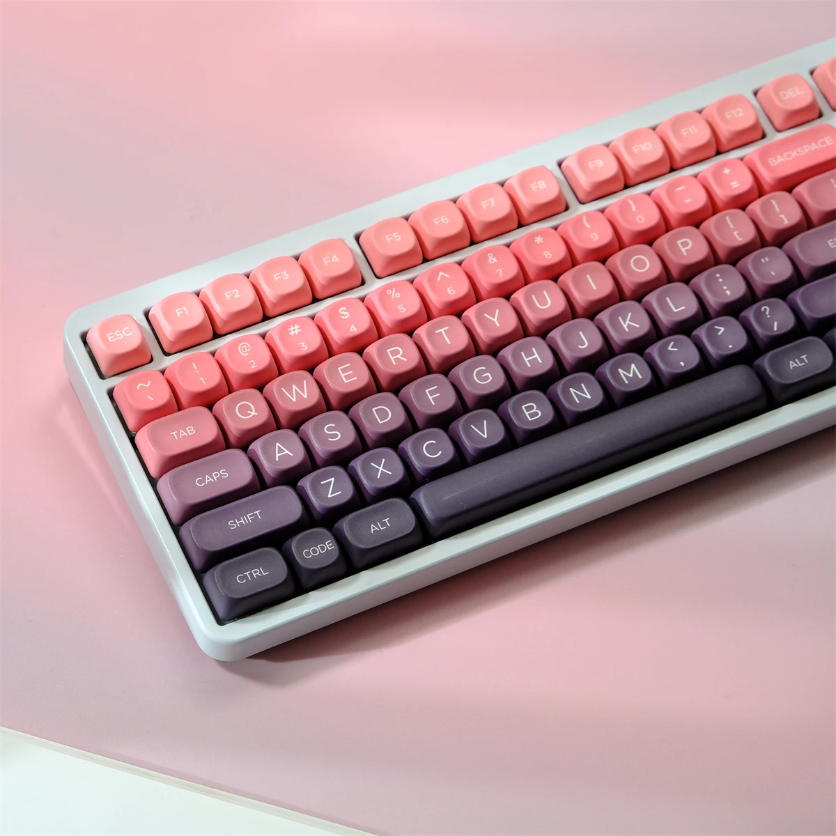 

KBCaps 126 Keys Gradient Red Keycaps PBT Dye Sublimation MOA Profile For MX Switches Gaming Mechanical Keyboard MOA Keycaps