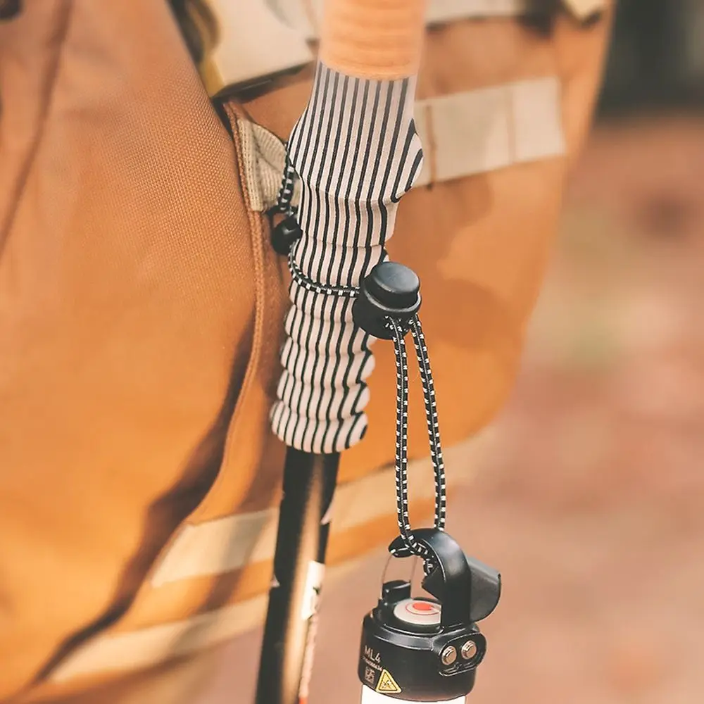 Adjustable Fixing Tie Cord Cane Wrist Strap Walking Stick Holder Backpack Fixing Buckle Elastic String Elastic Rope Holder
