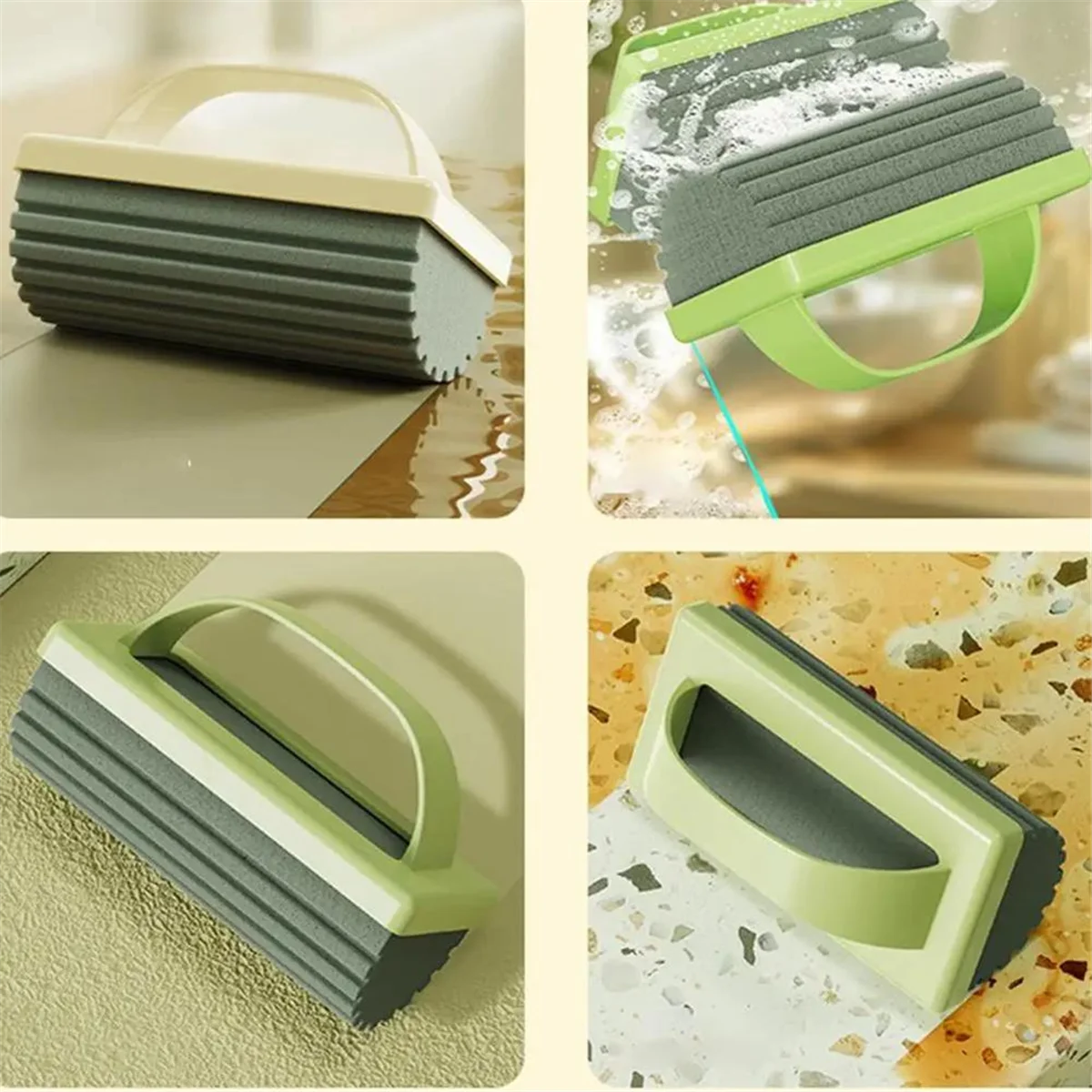 HHTL Mini Handheld Mop Absorbent Home Ceramic Marble Floor Cleaning Mops Wear- Kitchen Bathroom Desktop Cleaner