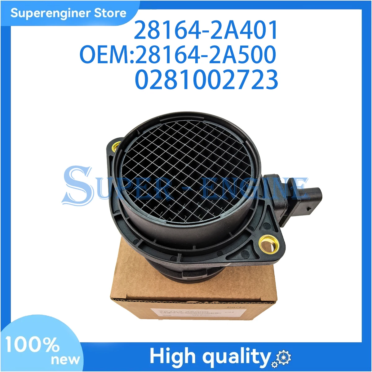 

MAF MASS AIR FLOW SENSOR 28164-2A500 28164-2A401 For Hyundai ACCENT ELANTRA GETZ i20 i30 i40 KONA TUCSON KIA CARENS 0281002723