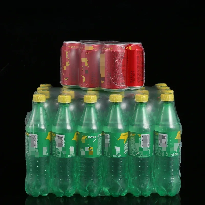 Beverage Packaging PE Heat Shrink Tubular Film Mineral Water Pop-top Can Beer Packaging Plastic Film Shrinkable Cylinder Films