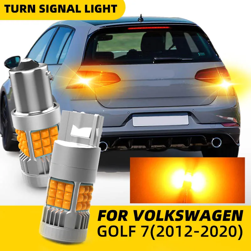 Image of 2 stücke Auto LED Blinker Lichter Lampen Bernstein Für Hinten Richtung Anzeige Lampe Für Volkswagen VW Golf MK7 Alltrack sportsvan