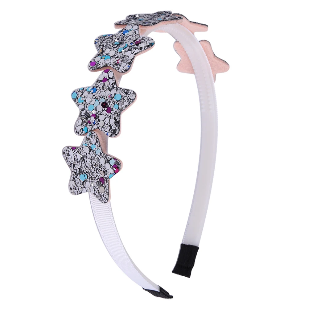 

4PCS Sequin Star Headband Kids Hair Accessories Elastic Band Birthday Parties Holiday Christmas Halloween Cosplay Daily Wear