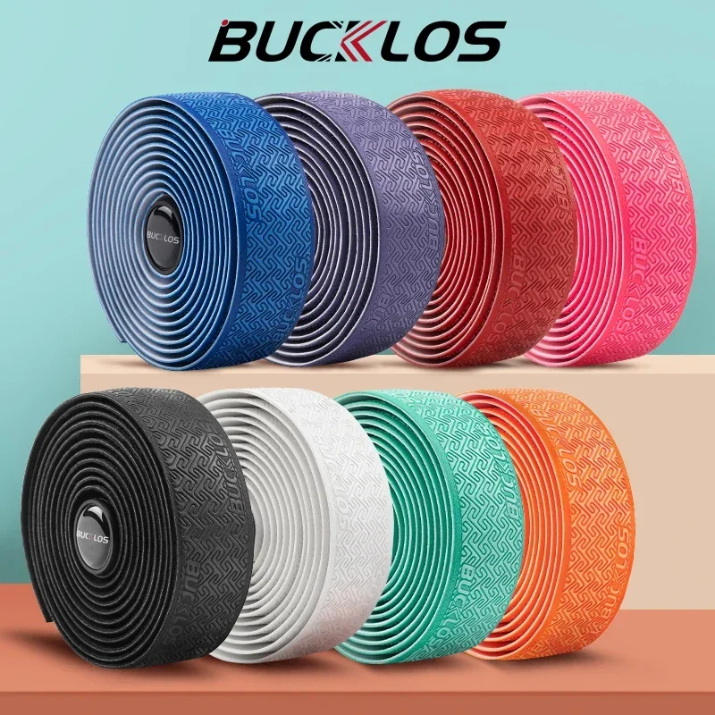 BUCKLOS Bicycle Handlebar Tape Fashion High-density Cycling Handle Belt Straps Shock Absorption Racing Bike Handle Bar Tapes