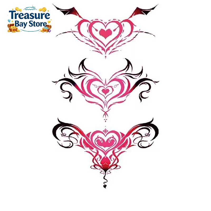 1/3pc Tattoo Sex Waterproof Temporary Tattoo Wing Tattoo On Leg Arm Back Tattoos Sex Flash Tattoo Stick Fake Tattoos For \Women