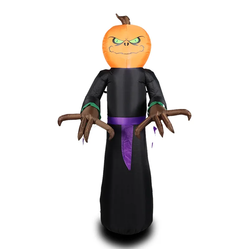 

Halloween inflatable air model pumpkin head witch courtyard decoration luminous air model horror witch venue layout props