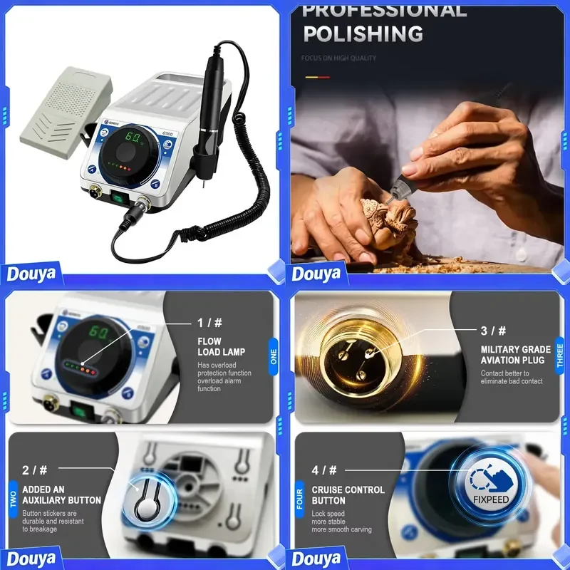 2088 Portable Grinding Machine Dental Laboratory Micromotor Polishing Drill Diamond Jewelry Making Tools Engraving Equipment