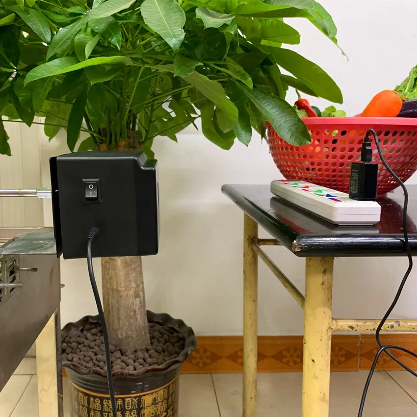 USB شواء الشواء موتور شواء المشواة الدورية شواء يبصقون مع 2/3 دورة في الدقيقة سرعة الانتاج Tournebroche BBQ أجزاء 5 فولت