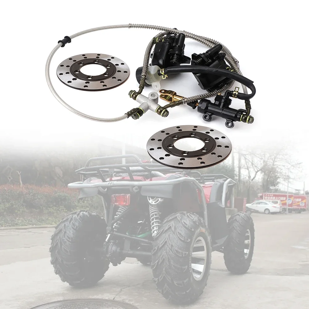 Twin-Scheibenbremsen-Set für Quad Dirt Bike hinten links rechts Bremssystem 150 250 cc Motorrad Gokart ATV China Moto Bremssattel