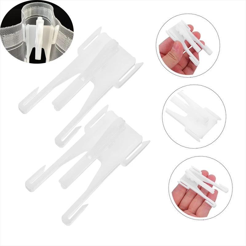 Adjustable Butterfly Shaped Curtain Hook Water CurtainPinch Pleat Hooks Ratchet System Pinch Pleat Curtain Hooks for Window Curt