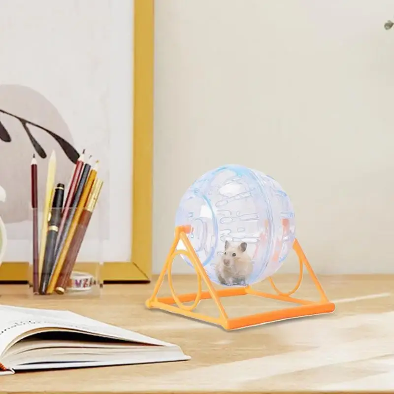 

Hamster Wheel With Stand Gerbil Running Wheel With Stand Funny Chinchilla Toys Cage Accessories For Reduce Boredom Increase