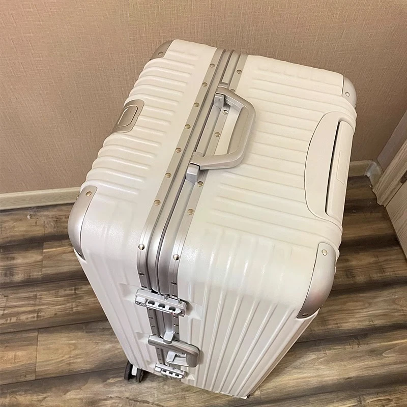 20/30/40/50 Inches Oversized Luggage Large Capacity Suitcase Fashion Thickened Aluminium Frame TSA Lock Password Trolley Case