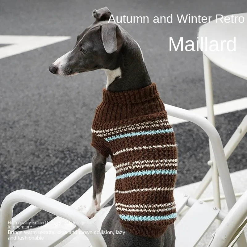 

Superior Retro Knitted Dog Sweater Comfortable for Autumn Winter Dogs Daily Wear Outdoor Trips