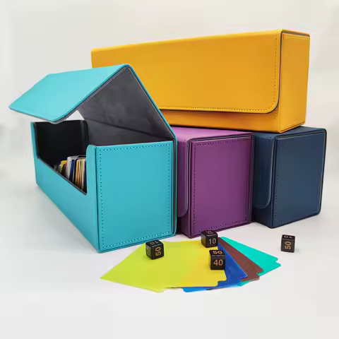 Large-capacity game card box anime card organizer box hold more than 400 cards Card hobbies Portable Trading Card Deck box