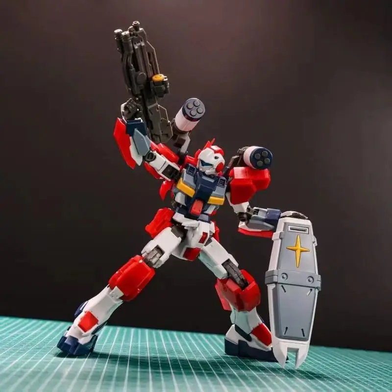 Hg 1/144 Red Light Armor G-Line Mech Assembly Model Kit Action Figures Desktop Decoration Doll Children'S Puzzle Toy Collectible