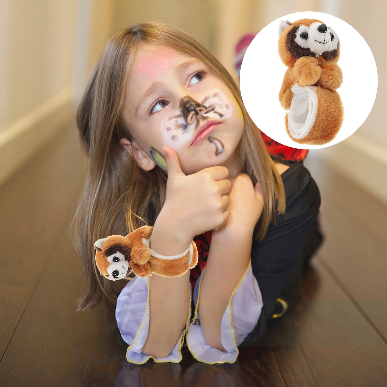 

Animal Slap Bulk B PP Cotton Comfortable Animal Snap Bracelets Pretend Play Toys Accessories