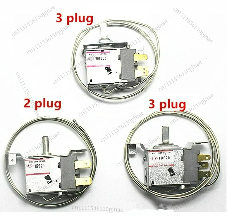 2 3 pins universal refrigerator thermostat WDF20 WDF20D mechanical temperature control switch freezer fridge replacement parts