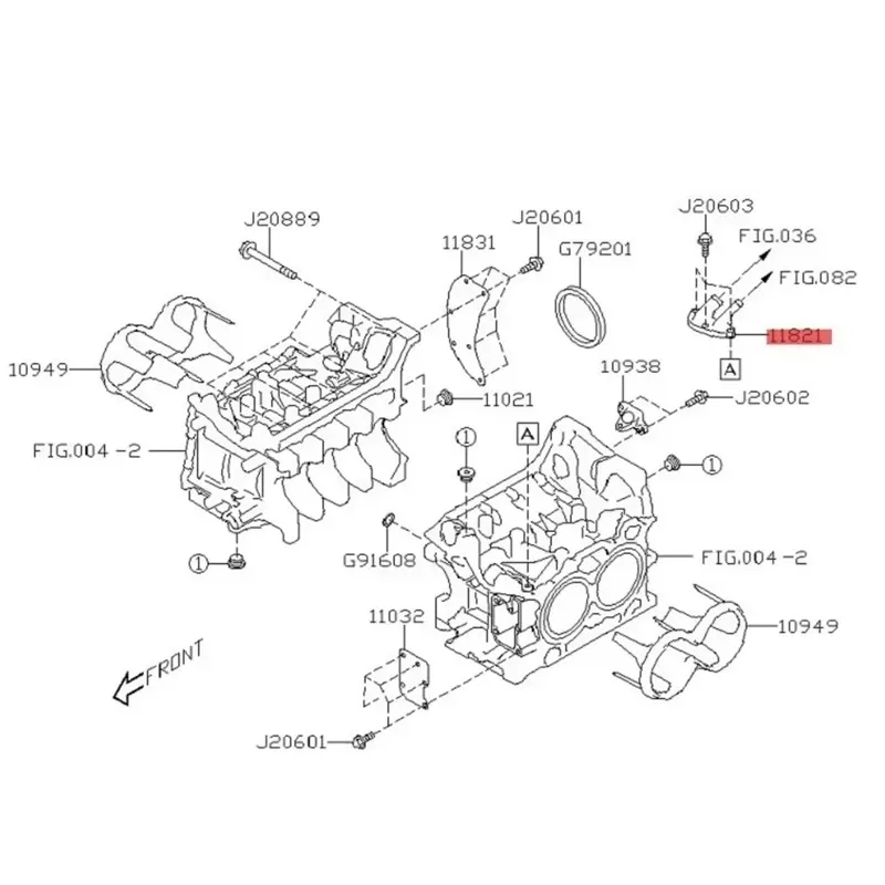 A73X-For Subaru BRZ WRX Legacy Outback Forester Impreza XV Crosstrek Oil Water Separator Hose Connector 11821AA660 For Crankcase