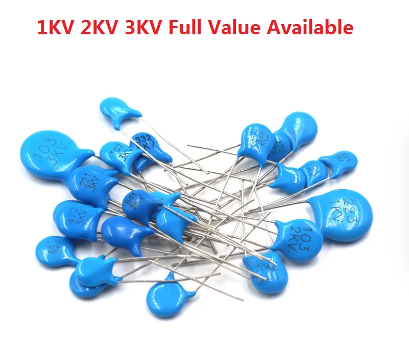 

20PCS High Voltage Ceramic Capacitor 1000V 103 10NF/472 4.7NF 1KV104 100NF/ 1KV 104/103/472 Ceramic Capacitor Capacitance
