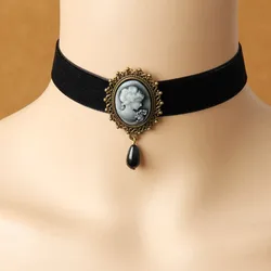 Choker Necklace For Women Accessories Gothic Party Jewelry Exquisite Vintage Statement Necklace Women Christmas Birthday Gift