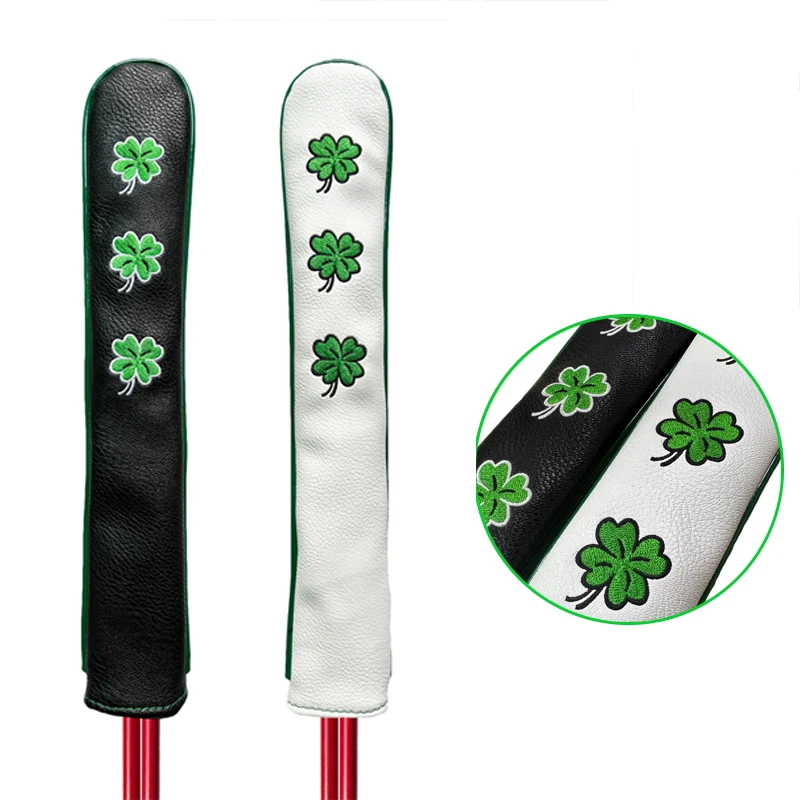 جولف غطاء الرأس بولي Leather الجلود محاذاة قضيب غطاء لينة واقي الرأس المطرزة سطح الهدف التدريب المعونة غطاء الرأس لوازم الغولف #4