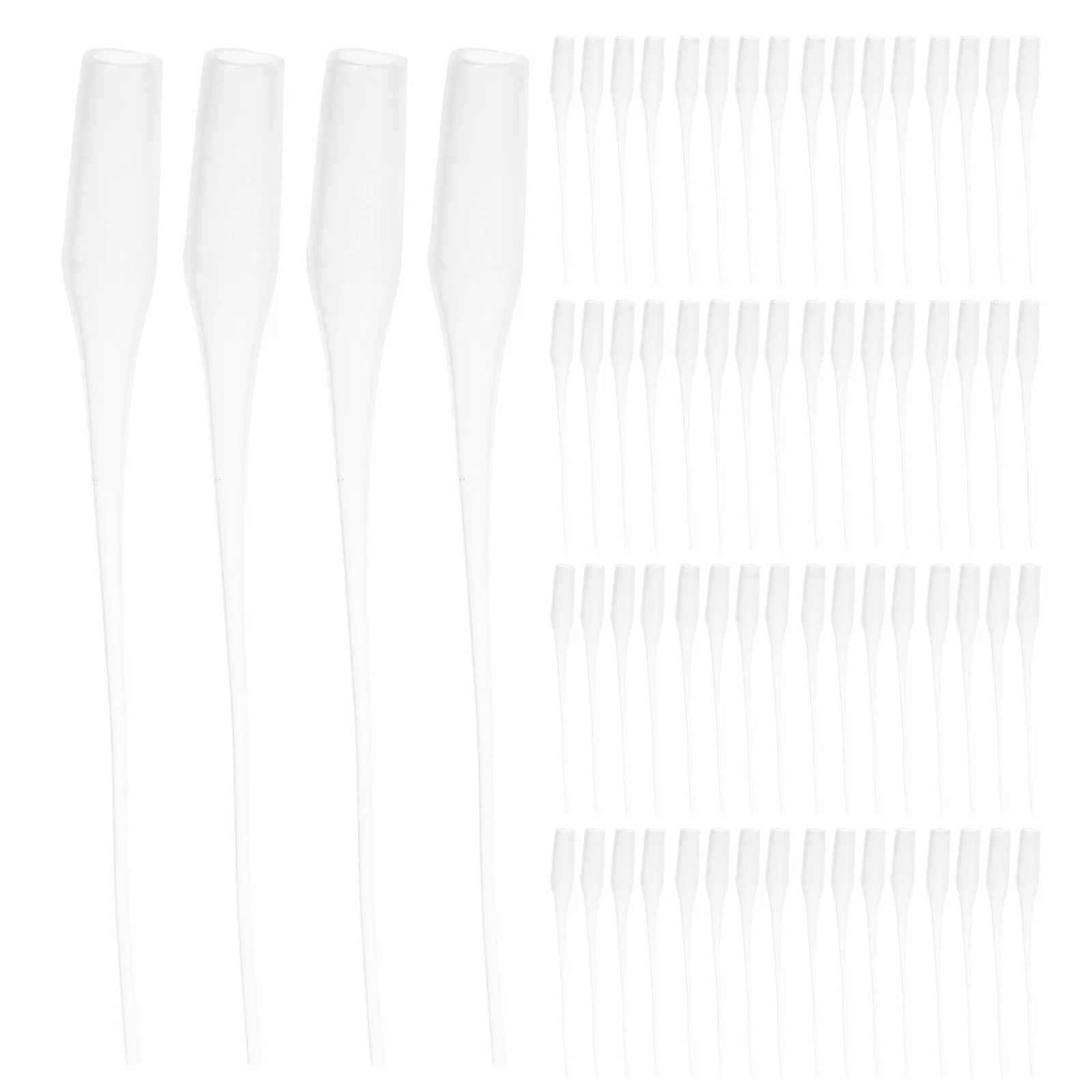 

200 шт. микро-насадок для клея, прецизионные пластиковые насадки-удлинители для точного нанесения клея, дозаторы для творчества и мастерских