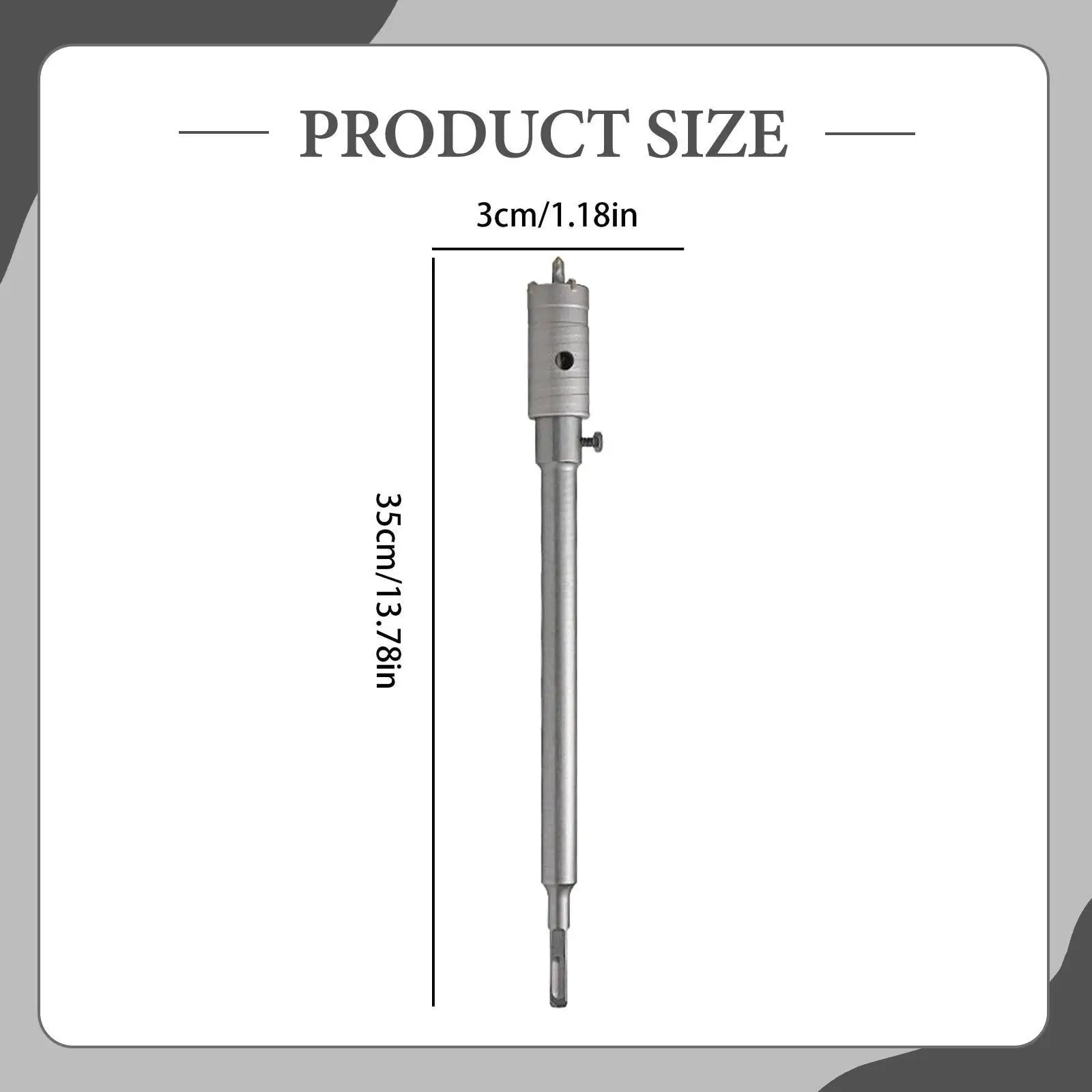 Concrete Hole Opener Stable High Performance Easy to Use Wall Drill Tool, Efficient Chip Removal for Brick Wall