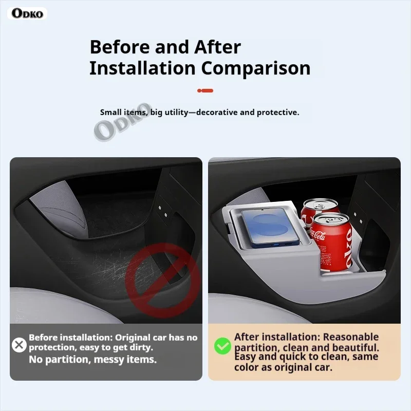 Silicone Storage Box 2025 FOR Nissan N7 Center Console Modification Anti-slip Pad Accessories Organizer Decoration