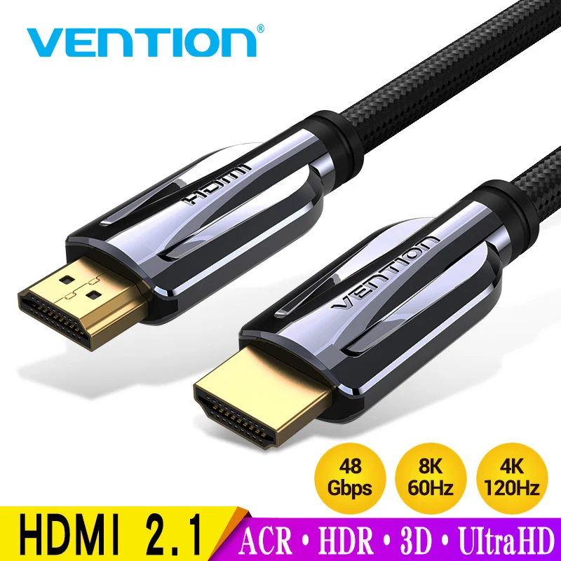 Przewód przedłużający HDMI 2.1 kabel 8K @ 60Hz o wysokiej prędkości 48 gb/s kabel HDMI do Apple TV PS4 multimedialny interfejs o wysokiej