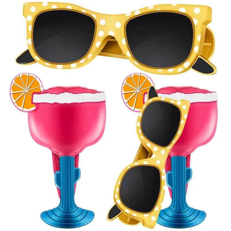 A74E-8X Beach Towel Windproof Clips For Beach Chairs Patio And Pool Accessories Cartoon Cocktail Glasses Towel Clips For Home