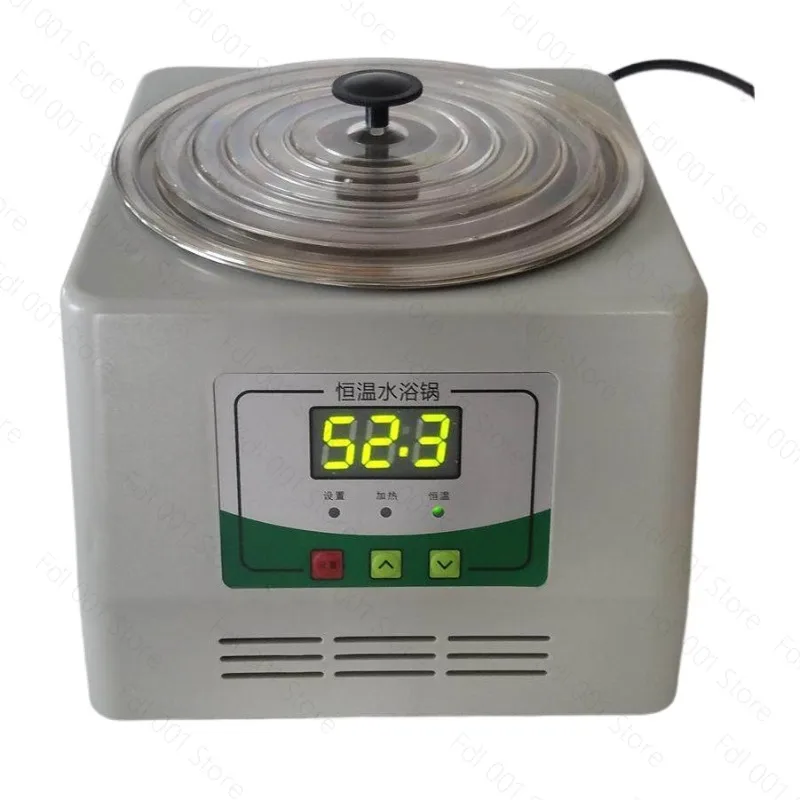 Digital Thermostat Water Bath Hot Bath Pot Single Hole Microcomputer Controlled Laboratory Water Bath Dental Lab Equipment HH-1