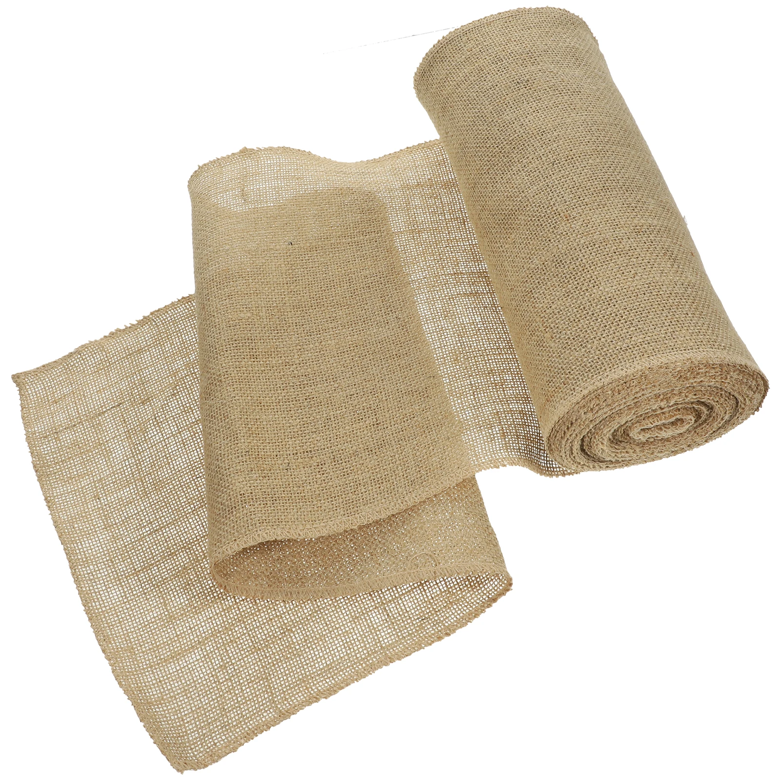 

Durable Jute Cloth Table Runners Rustic Burlap Hessian Fabric for Dining Farmhouse Coffee Tables Craft Party Birthday