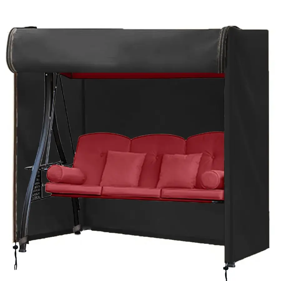 

Outdoor Swing Cover 3 Triple Seater Hammock Cover for Porch Swing Canopy Glider Chair and Other Patio Furniture, Waterproof Wind