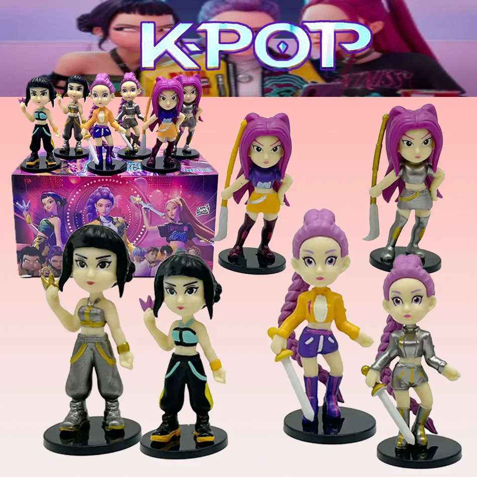 6pcs K-Pop Demon Hunters Blind Box Anime Figure Rumi Mira Zoey Sussy Dolls Blind Bag Mystery Box Decoration Kids Christmas Gift