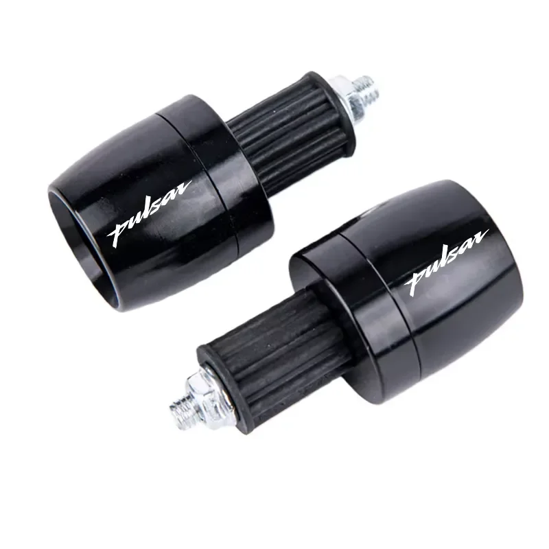 Anti Vibration Rubber Handgrips with End Caps for Bajaj Pulsar 125 150 180 RS200 NS200 NS160 7/8 Inch 22MM Motorbike Handle
