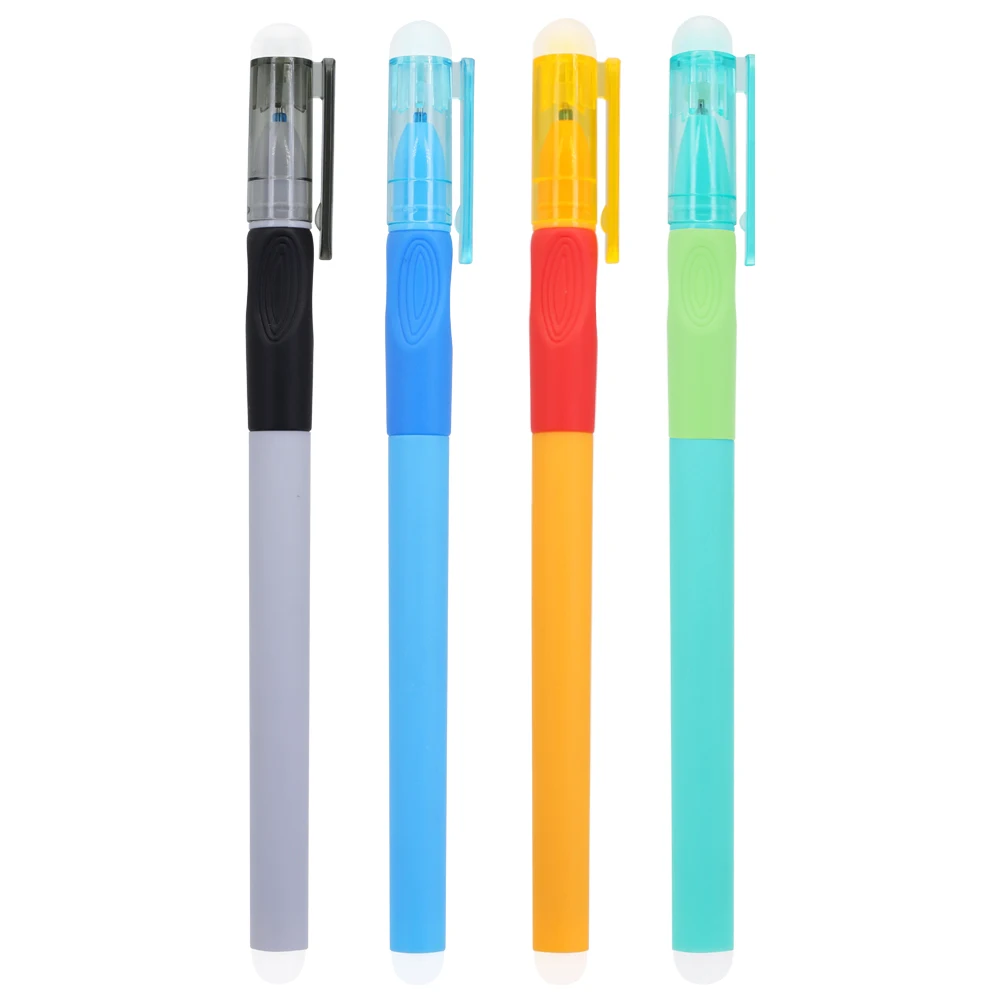 

4Pcs/Set New High Quality 0.5mm Black Blue Erasable Gel Pen, Washable Handle Stationery School Office Writing Supplies