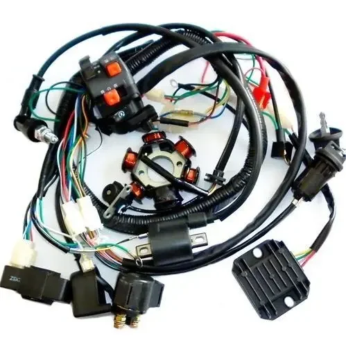 TDPRO GY6 150CC LONG ELECTRICAL WIRE HARNESS 6 COIL GOKART ATV SCOOTER QUAD DUNE BUGGY QUAD ELECTRICS