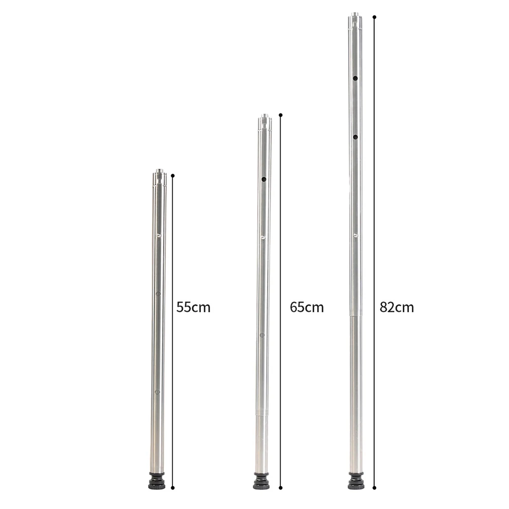 

3-Gear Telescopic Telescopic Table Leg Easy Assembly Lightweight Design Portable Accessory Telescopic Folding Table Legs