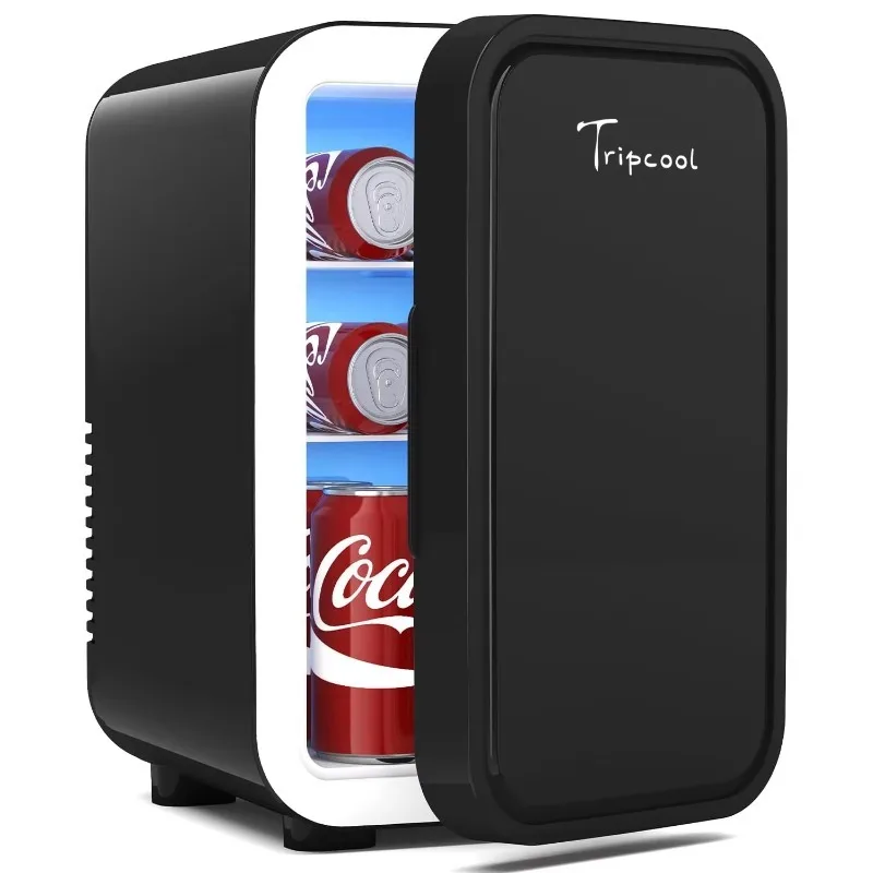 A wholesale 6L mini cooling and heating small refrigerator   car home dual-purpose small dormitory refrigerator custom pane
