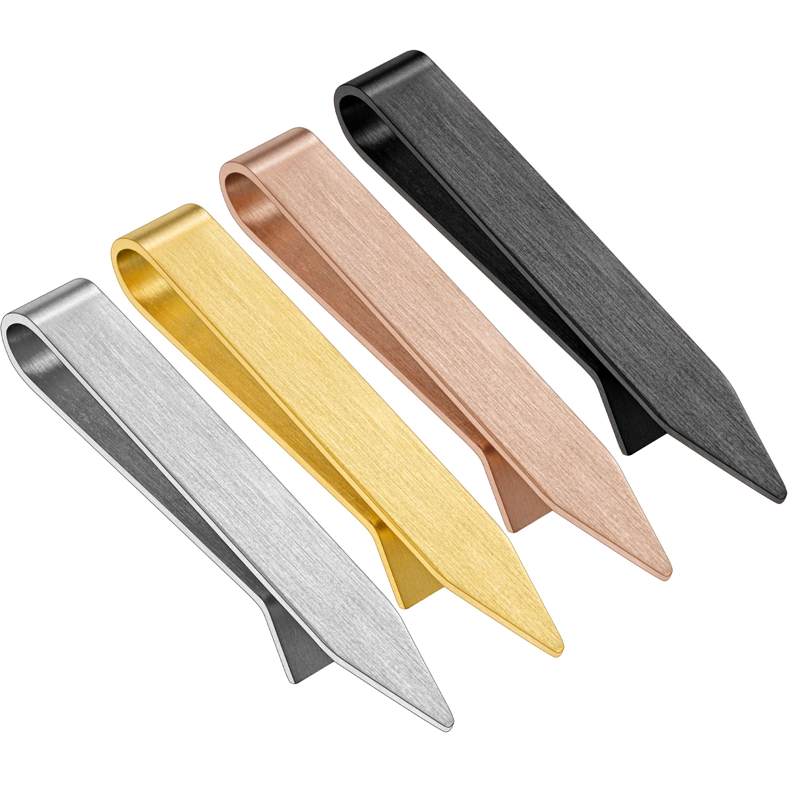 Tie Clip Bar Set Stainless Steel - 호슨 2.2인치 스테인리스 스틸 넥타이 클립