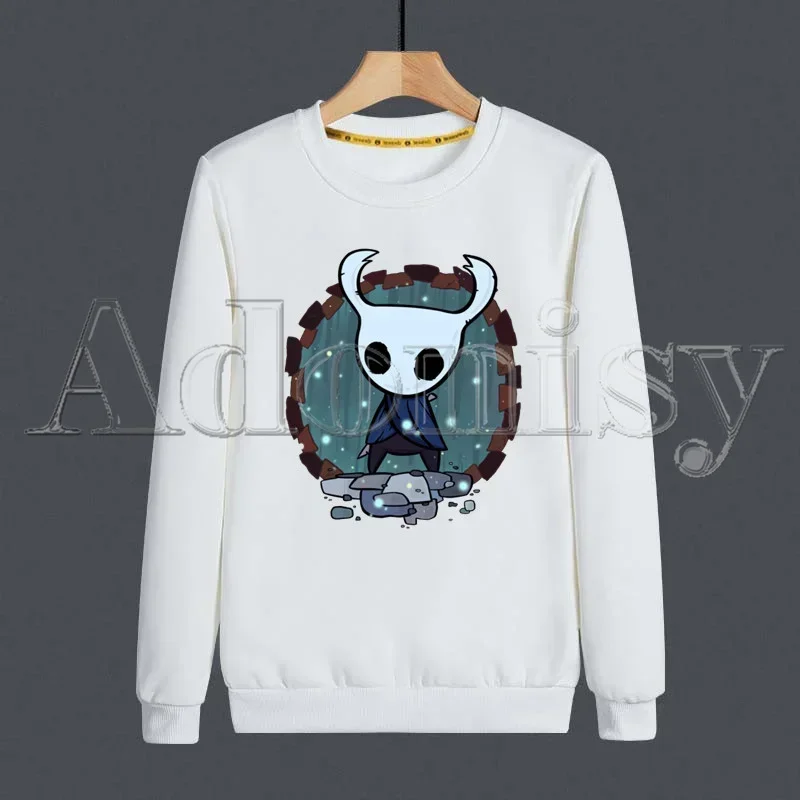 Hollow Knight Fashion Men's Spring Autumn Male Casual Sweatshirts Men's White Color Sweatshirt Tops