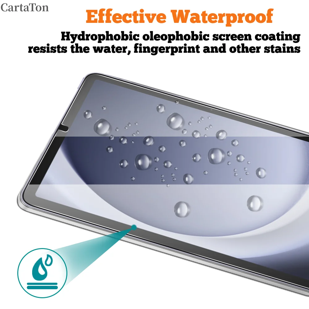 Защитная пленка из 2 упаковок из закаленного стекла для Samsung Galaxy Tab S9 Fe 10,9 12,4 Ultra A9 Plus 9H Защитная пленка