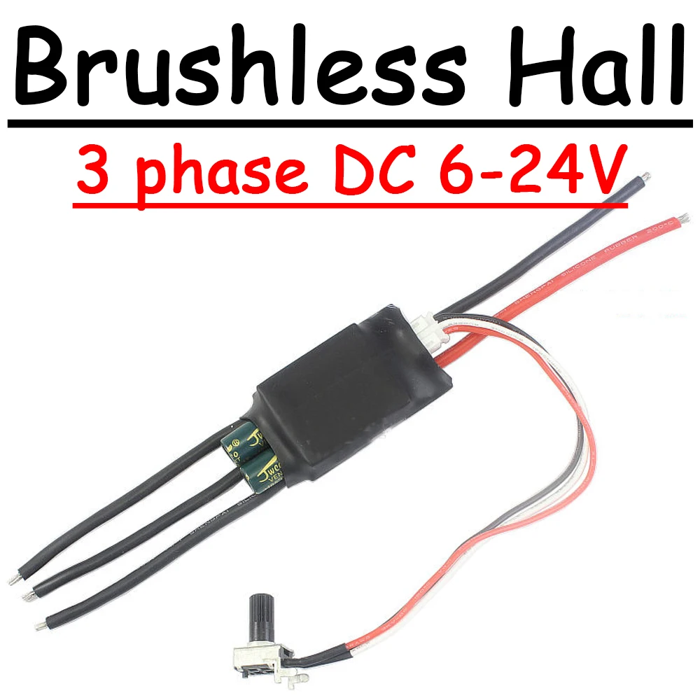 Brushless Motor Hall Control Phase ac dc Motor Brushless Drive 05v Plc Girar Controlador ar Água Bomba de Óleo Ventilador 12v 24v 12a