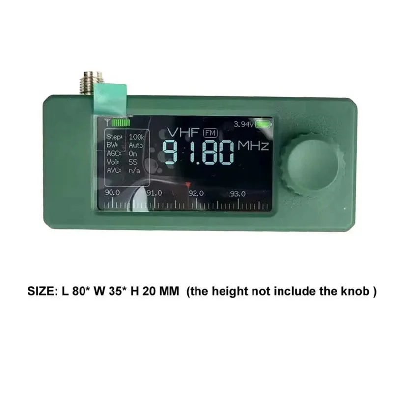 FFYY-SI4732 راديو جيب صغير 9.9Khz-181Mhz LSB USB AM FM 1.9 بوصة عرض SI4732 راديو الموجات القصيرة راديو استقبال