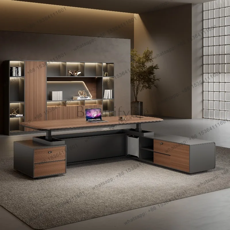 LJY Minimalist Executive Office Desk Design Multifunctional European Luxury Office Desk Computer Crafts Tavolino Unique Furnitur