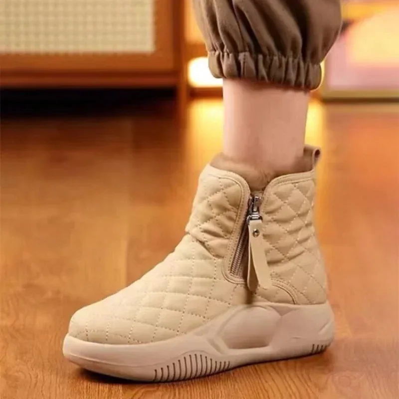 

Thick Bottom Side Chain Warm Comfortable Snow Boots for Women In Winter New Fashion Casual Casual Short Boots for Women’s