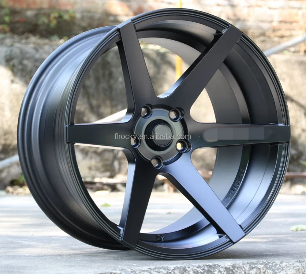 

2025 Hot Sale Casting Matt Black Alloy Wheels With 17 18 Inch 5 Holes 6 Holes for VW Honda Lexus