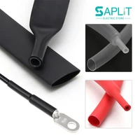 Tubo Termocontraíble con Adhesivo 4:1 Negro/Rojo/Blanco de 1 a 10 Metros, 4 6 8 12 16 20 24 32 40 52 mm, Funda Adhesiva Termocontraíble