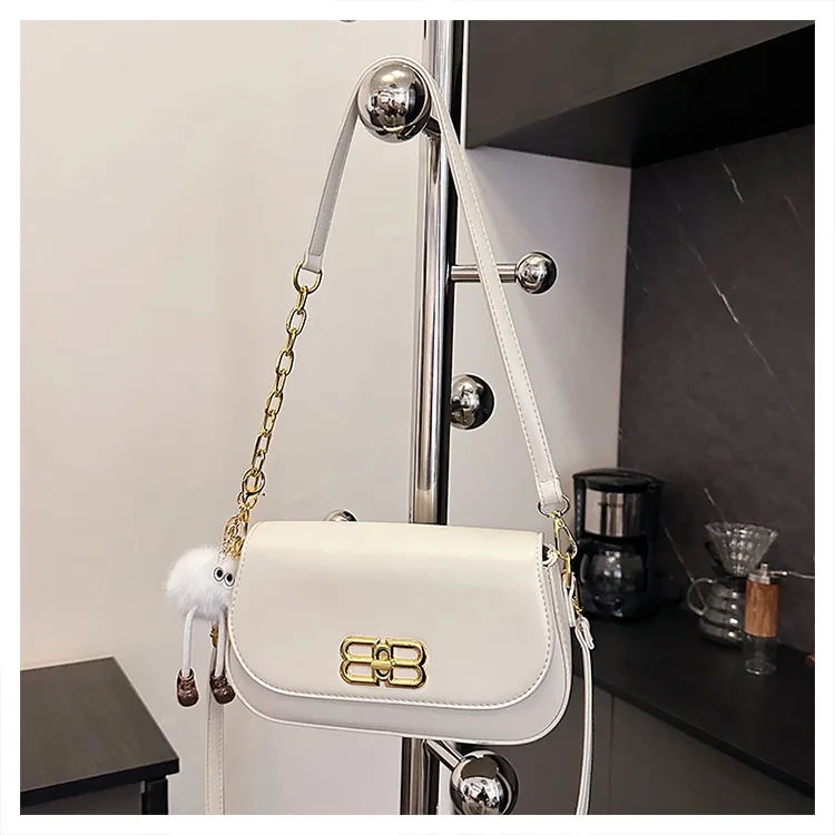 حقيبة نسائية أنيقة عالية الإحساس - سلسلة حضرية بسيطة مربعة صغيرة، حقيبة كتف/ماسن عصرية متعددة الاستخدامات عالية الملمس للنساء #2