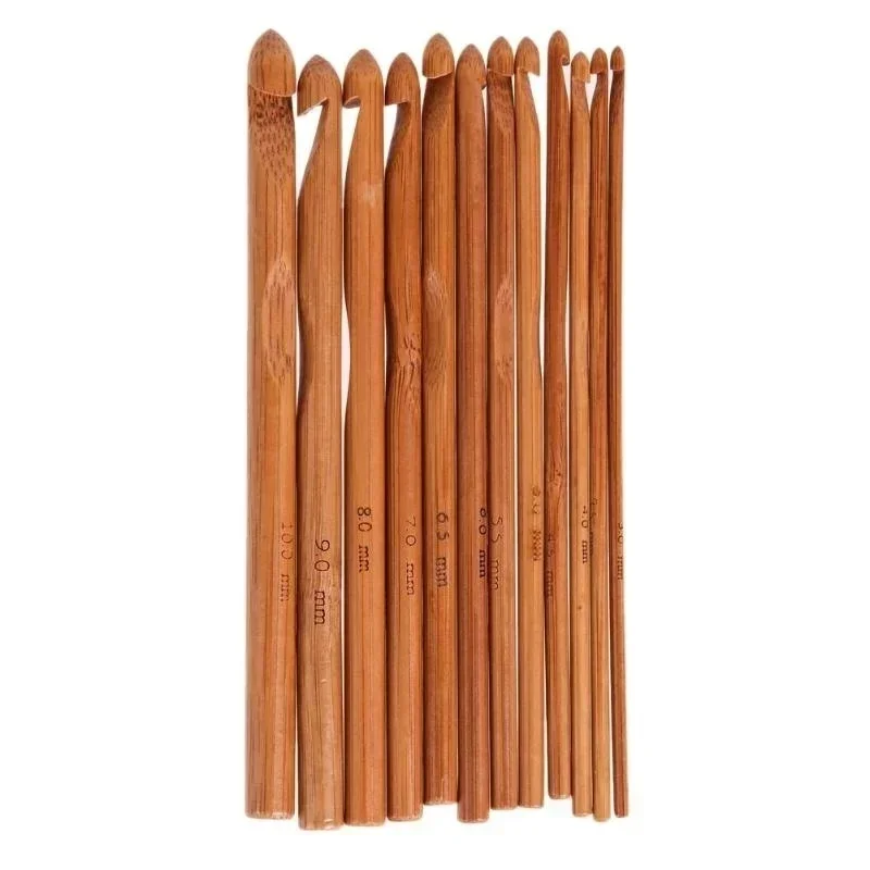 12pcs/set Bamboo Crochet